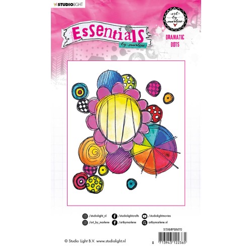 Art By Marlene Essentials Cling Stamp Dramatic Dots